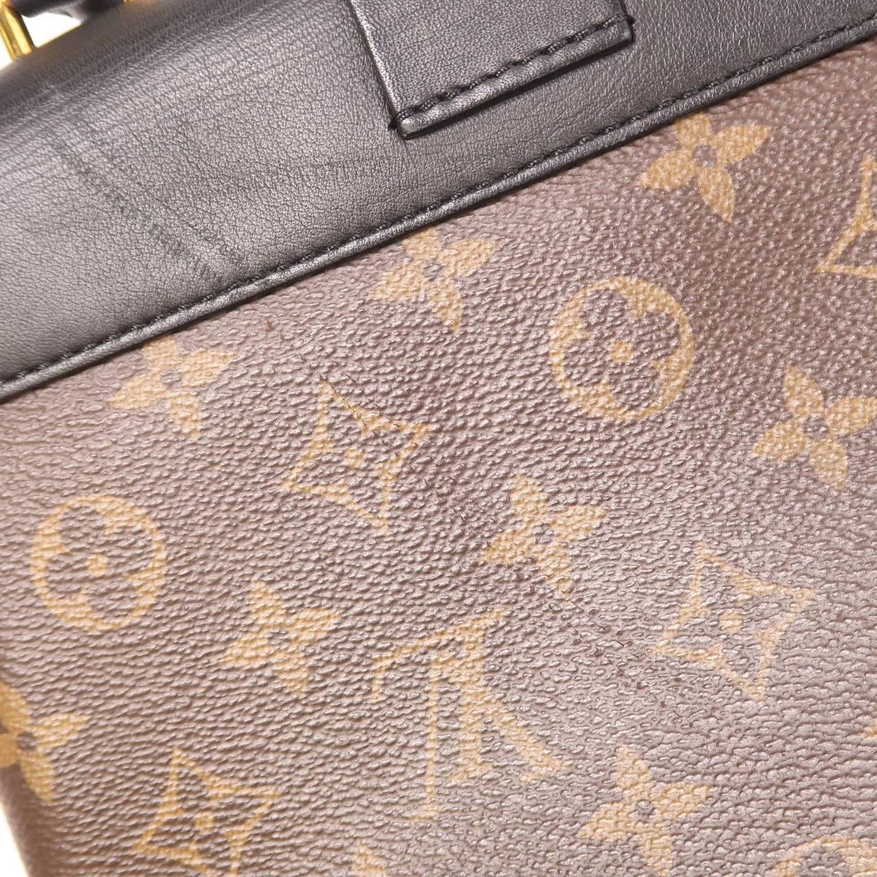 LOUIS VUITTON Locky M44141 兩用包 塗層帆布 棕色 / 黑色 塗層帆布 中古品C - 縮圖 16