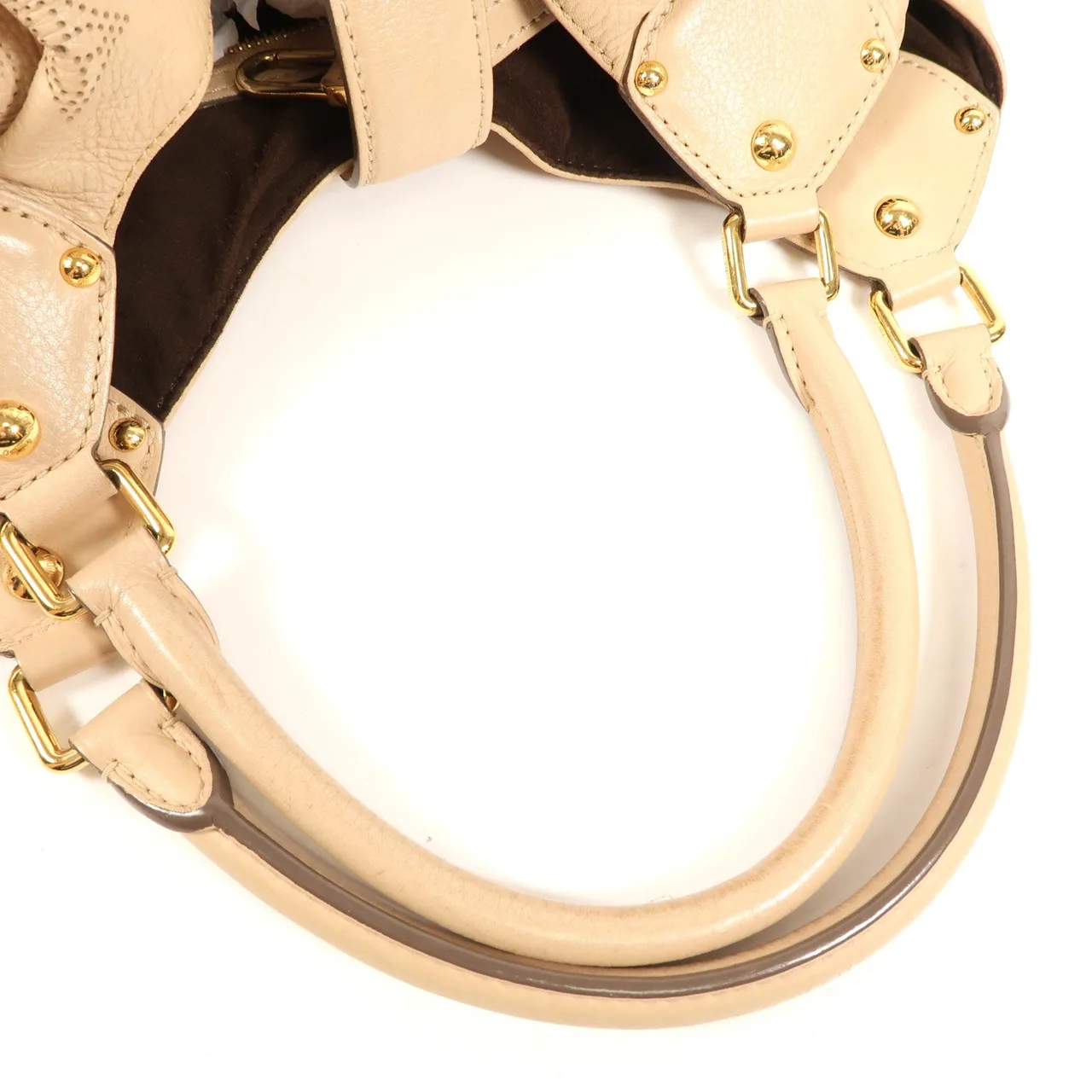 LOUIS VUITTON M93979 肩背包 牛皮 棕色 / Light Brown 牛皮 中古品B - 縮圖 8