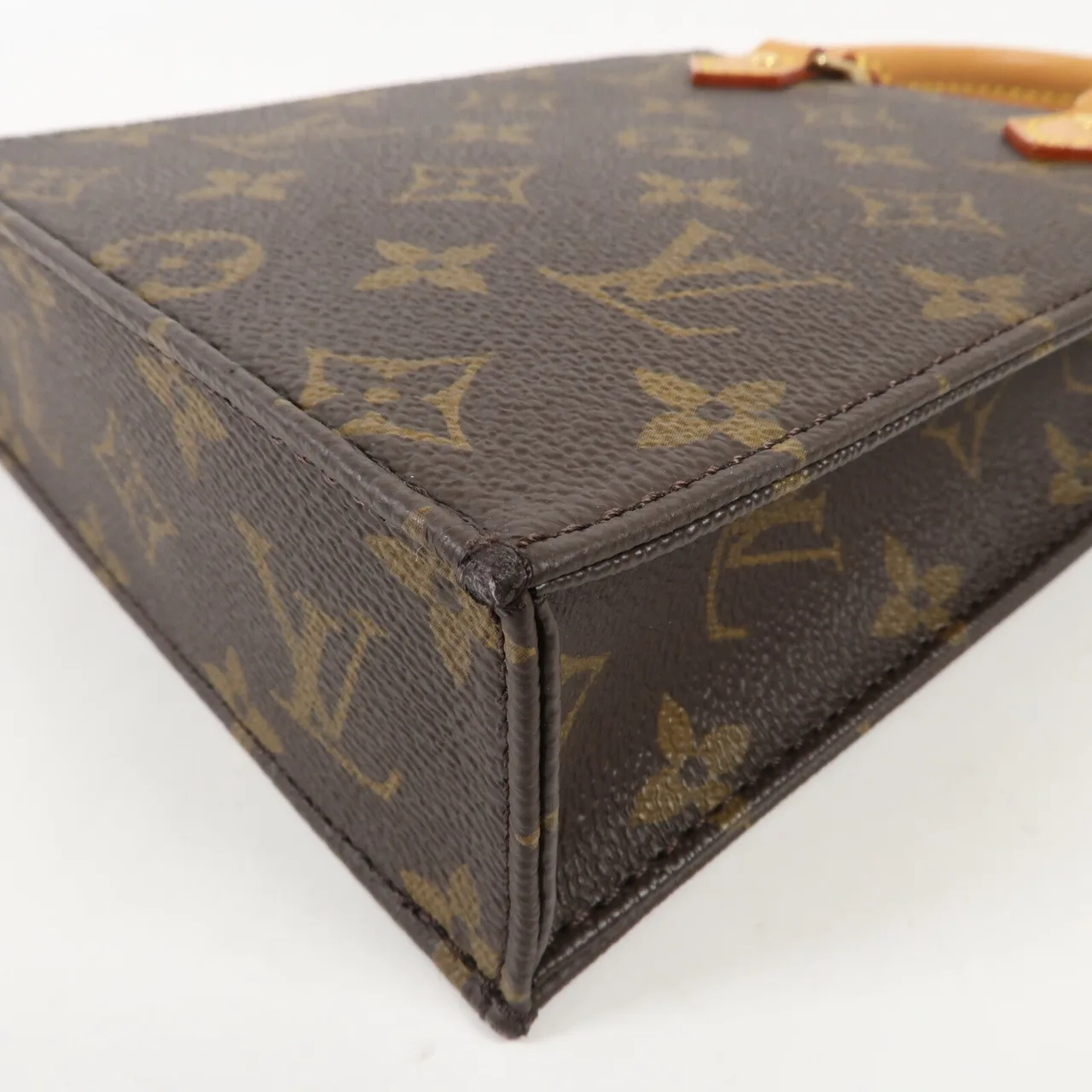 LOUIS VUITTON Petit Sac Plat M69442 兩用包 塗層帆布 棕色 塗層帆布 中古品A - 縮圖 7