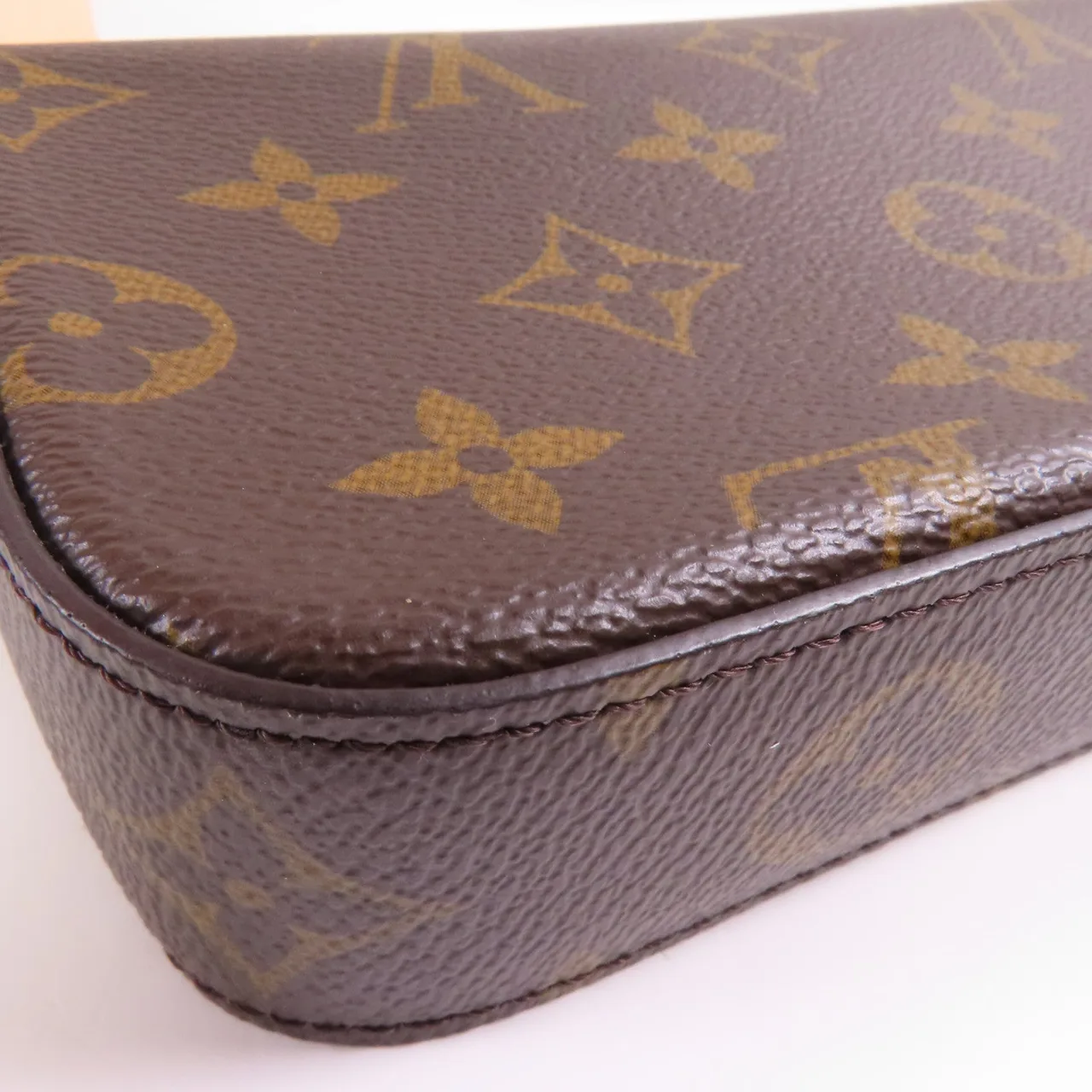 LOUIS VUITTON Felicie M80091 肩背包 塗層帆布 棕色 / 綠色 塗層帆布 中古品A - 縮圖 9