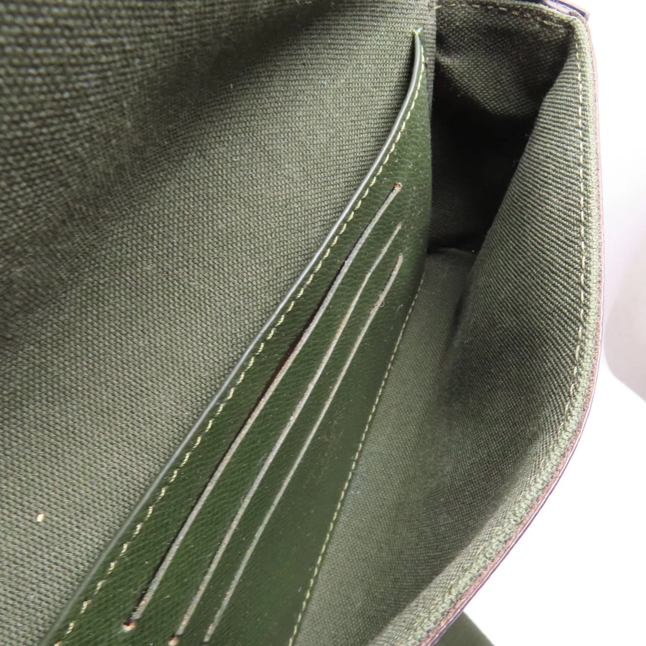 LOUIS VUITTON Felicie M80091 肩背包 塗層帆布 棕色 / 綠色 塗層帆布 中古品A - 縮圖 11