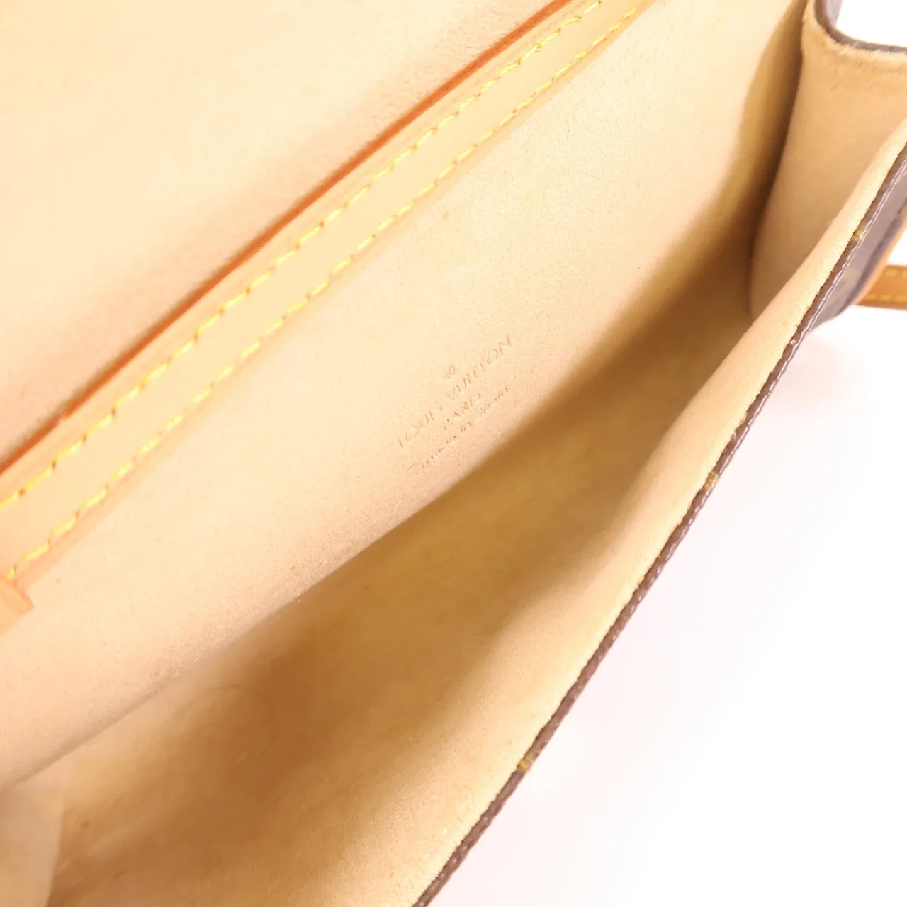 LOUIS VUITTON Pochette Twin M51854 肩背包 塗層帆布 棕色 塗層帆布 中古品A - 縮圖 5