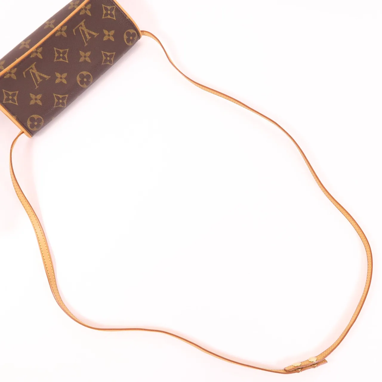 LOUIS VUITTON Pochette Twin M51854 肩背包 塗層帆布 棕色 塗層帆布 中古品A - 縮圖 8