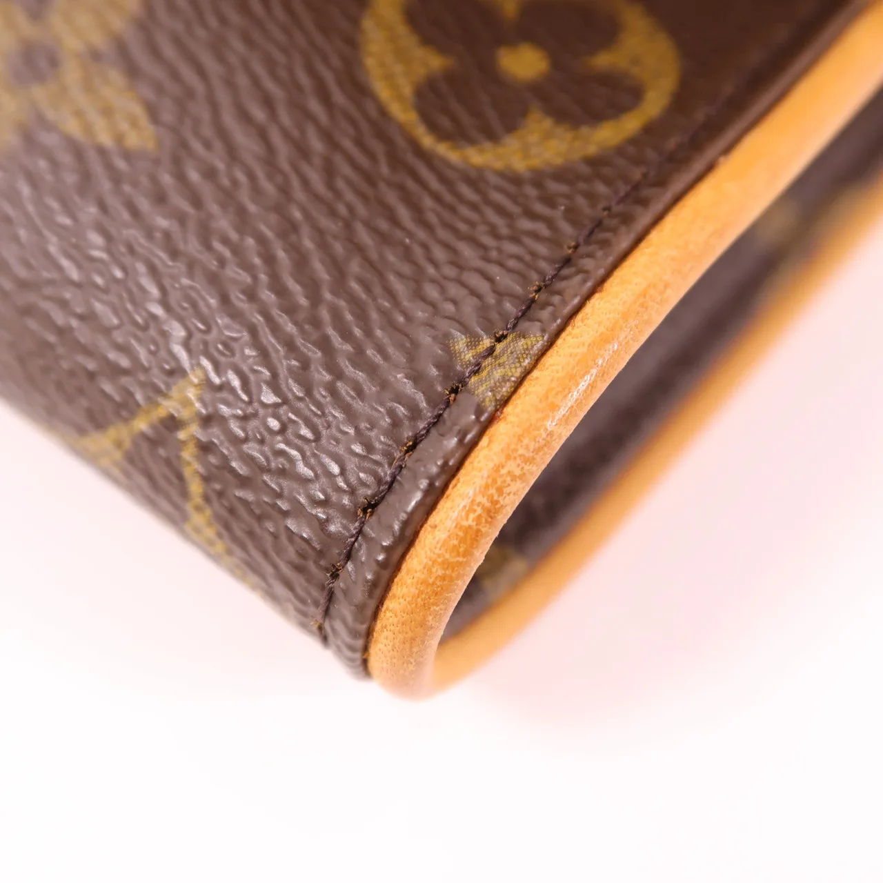 LOUIS VUITTON Pochette Twin M51854 肩背包 塗層帆布 棕色 塗層帆布 中古品A - 縮圖 9