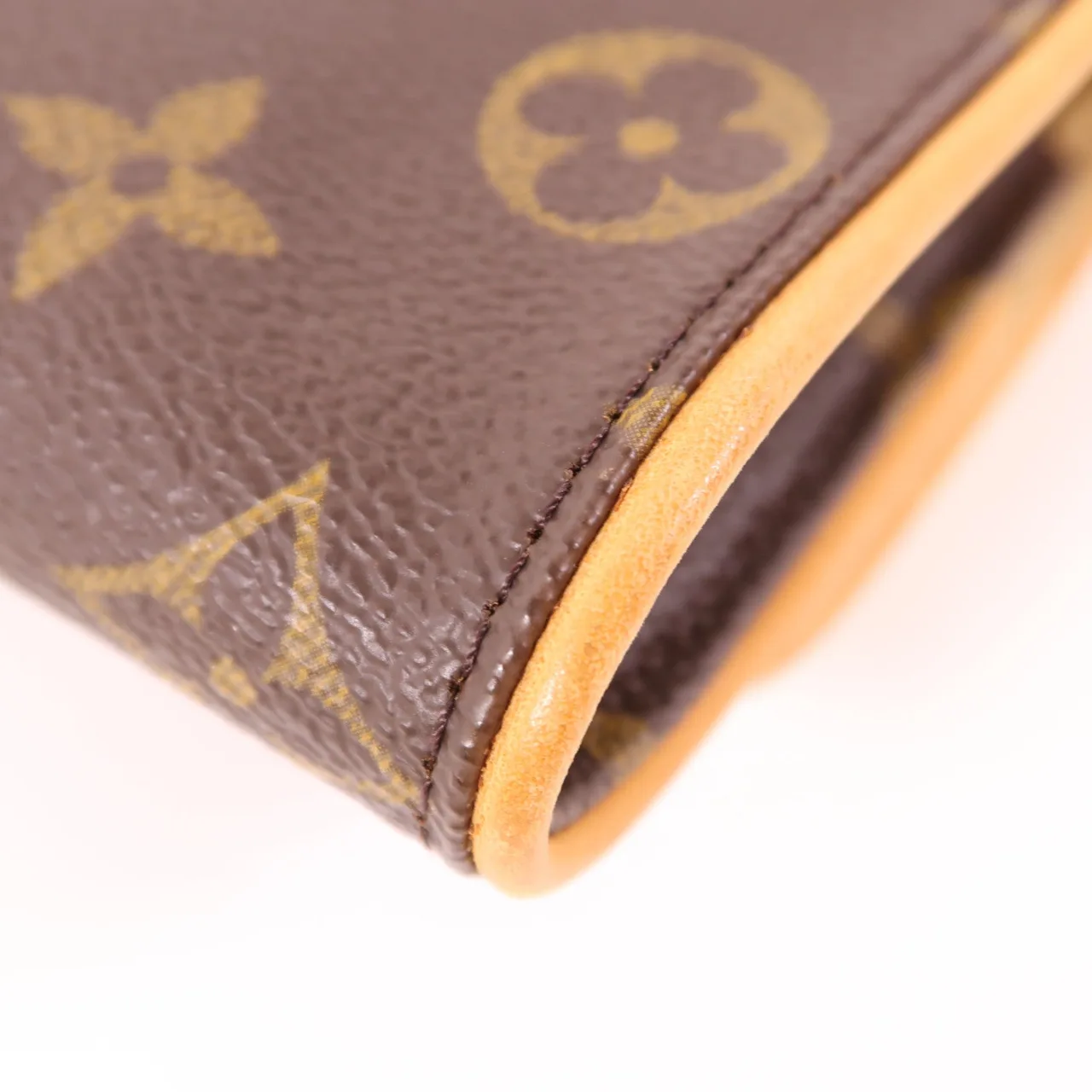 LOUIS VUITTON Pochette Twin M51854 肩背包 塗層帆布 棕色 塗層帆布 中古品A - 縮圖 11
