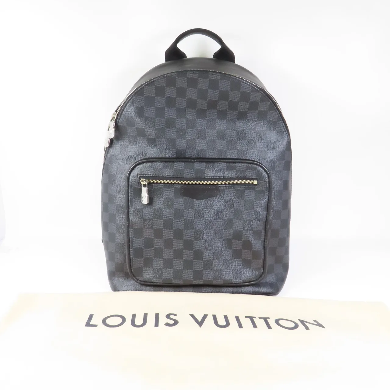 LOUIS VUITTON Josh N41473 背包 塗層帆布 黑色 塗層帆布 中古品A - 縮圖 5