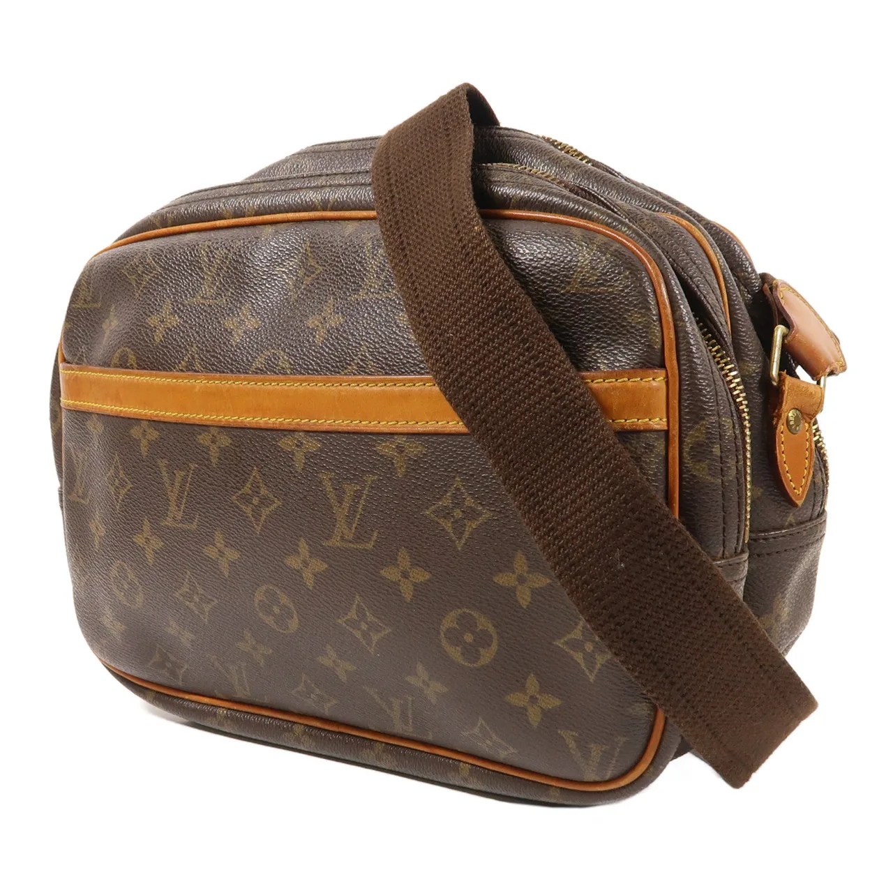 LOUIS VUITTON Reporter M45254 肩背包 塗層帆布 棕色 塗層帆布 中古品B - 縮圖 3