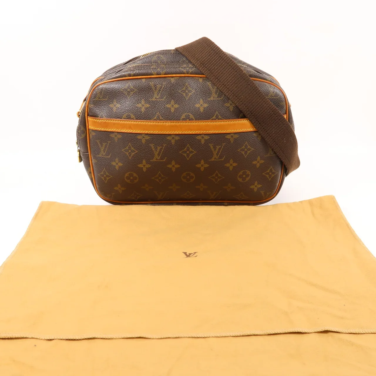 LOUIS VUITTON Reporter M45254 肩背包 塗層帆布 棕色 塗層帆布 中古品B - 縮圖 10