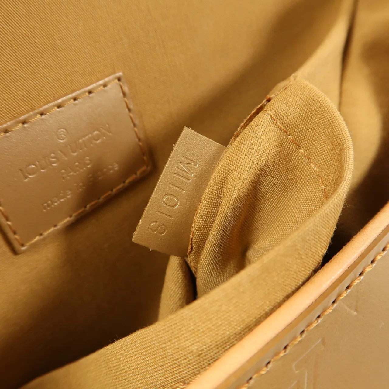 LOUIS VUITTON M55157 肩背包 牛皮 金色 牛皮 中古品A - 縮圖 7