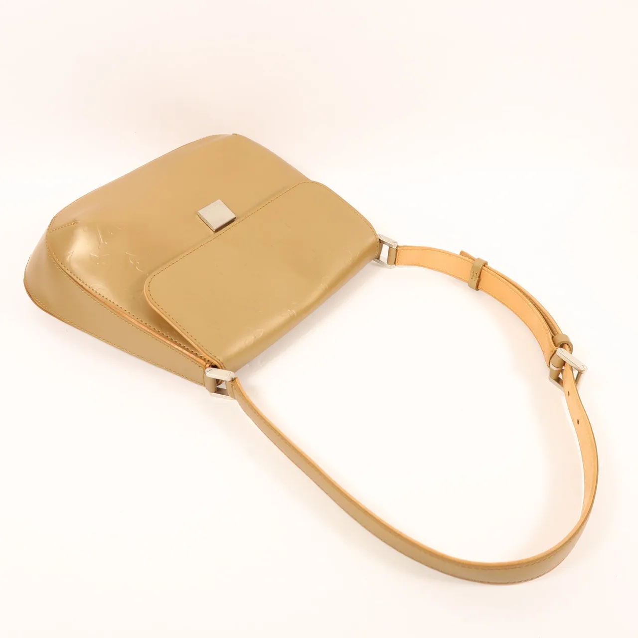 LOUIS VUITTON M55157 肩背包 牛皮 金色 牛皮 中古品A - 縮圖 8