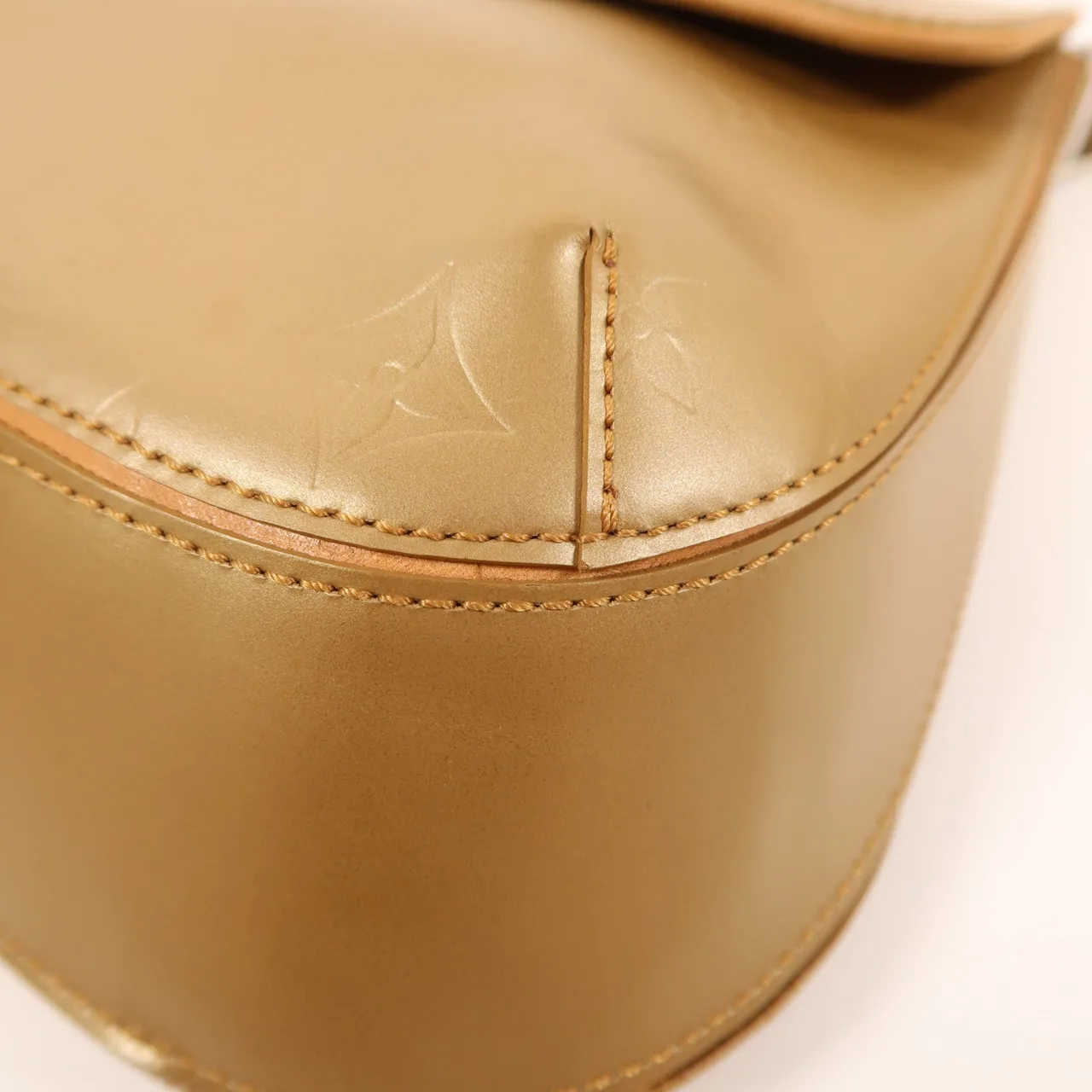 LOUIS VUITTON M55157 肩背包 牛皮 金色 牛皮 中古品A - 縮圖 10