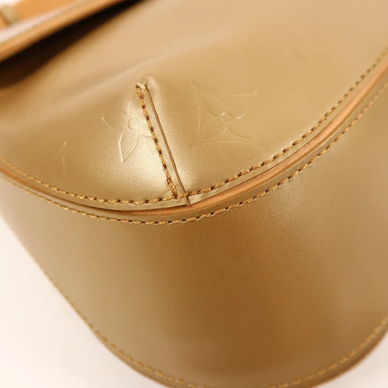 LOUIS VUITTON M55157 肩背包 牛皮 金色 牛皮 中古品A - 縮圖 11