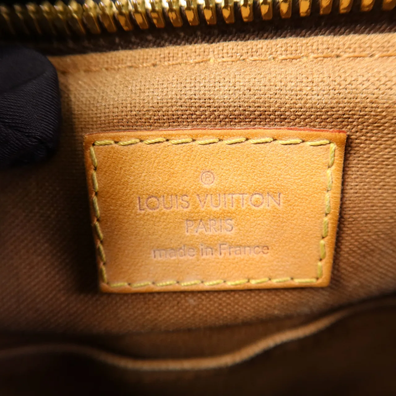 LOUIS VUITTON Palermo M40145 兩用包 塗層帆布 棕色 塗層帆布 中古品C - 縮圖 7