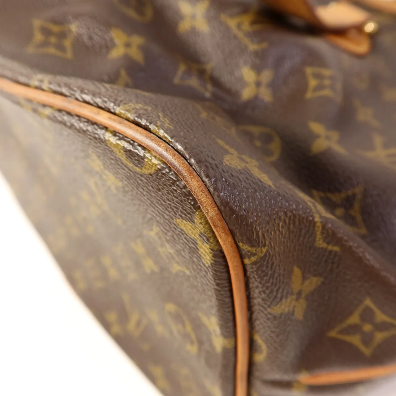 LOUIS VUITTON Palermo M40145 兩用包 塗層帆布 棕色 塗層帆布 中古品C - 縮圖 11