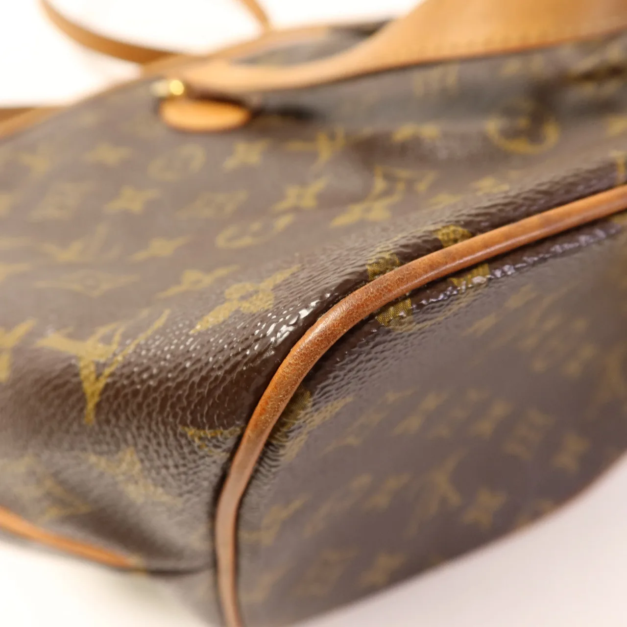 LOUIS VUITTON Palermo M40145 兩用包 塗層帆布 棕色 塗層帆布 中古品C - 縮圖 14