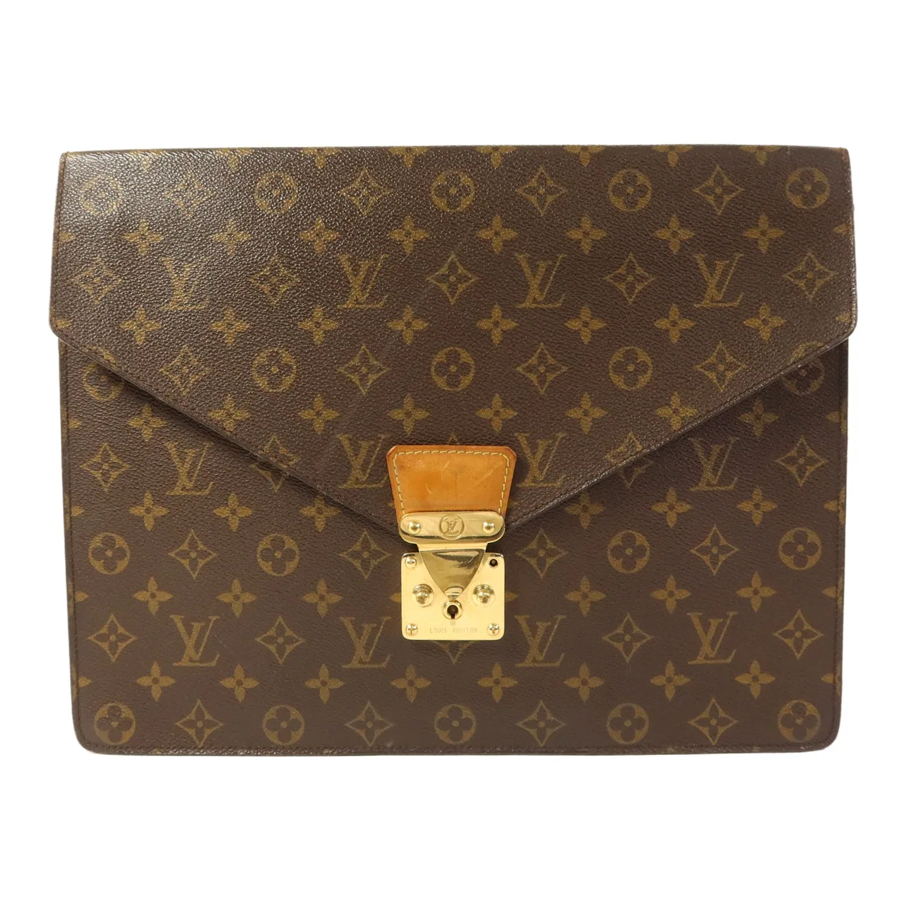 LOUIS VUITTON M53335 手提包 塗層帆布 棕色 / Brown