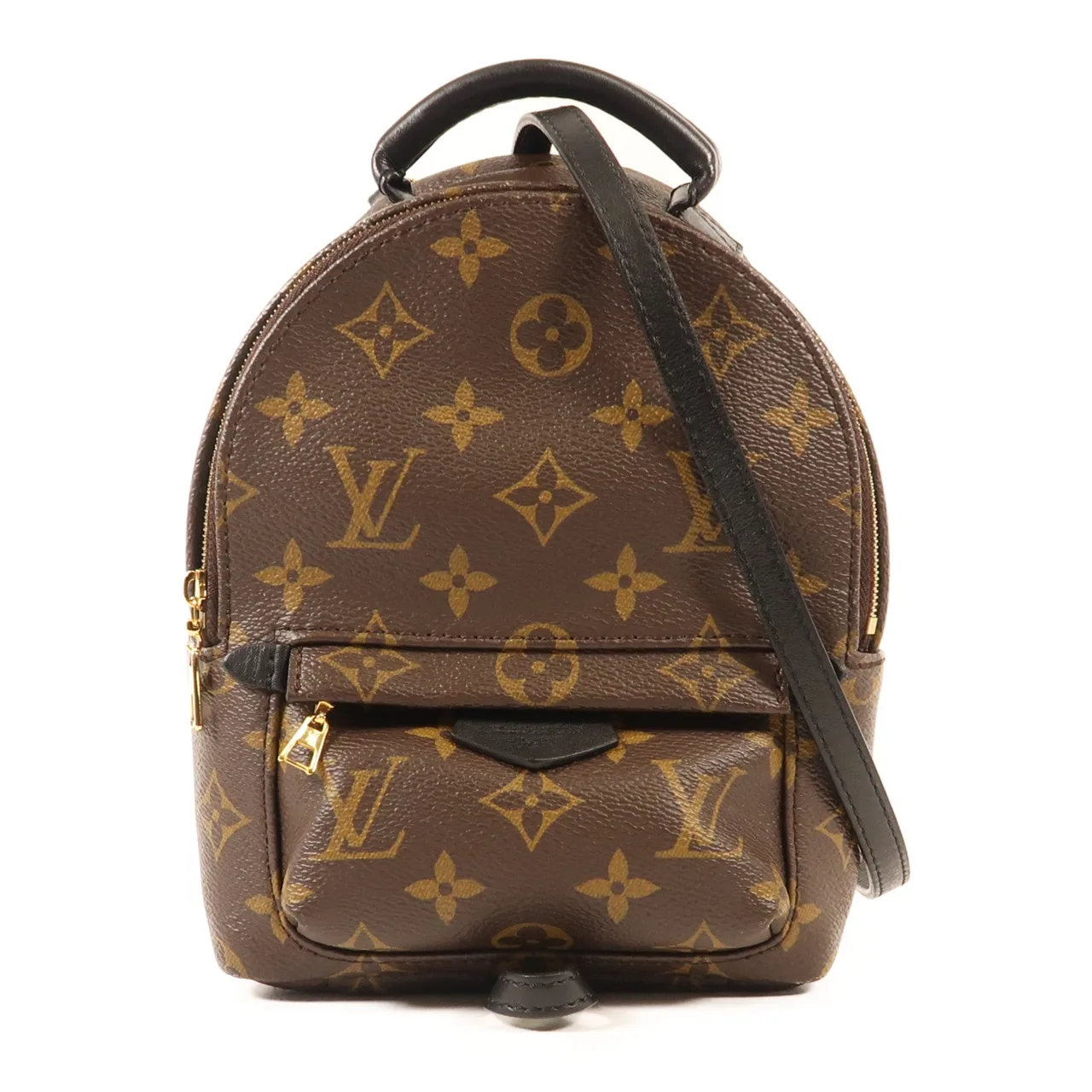 LOUIS VUITTON Palm Springs M44873 背包 塗層帆布 棕色