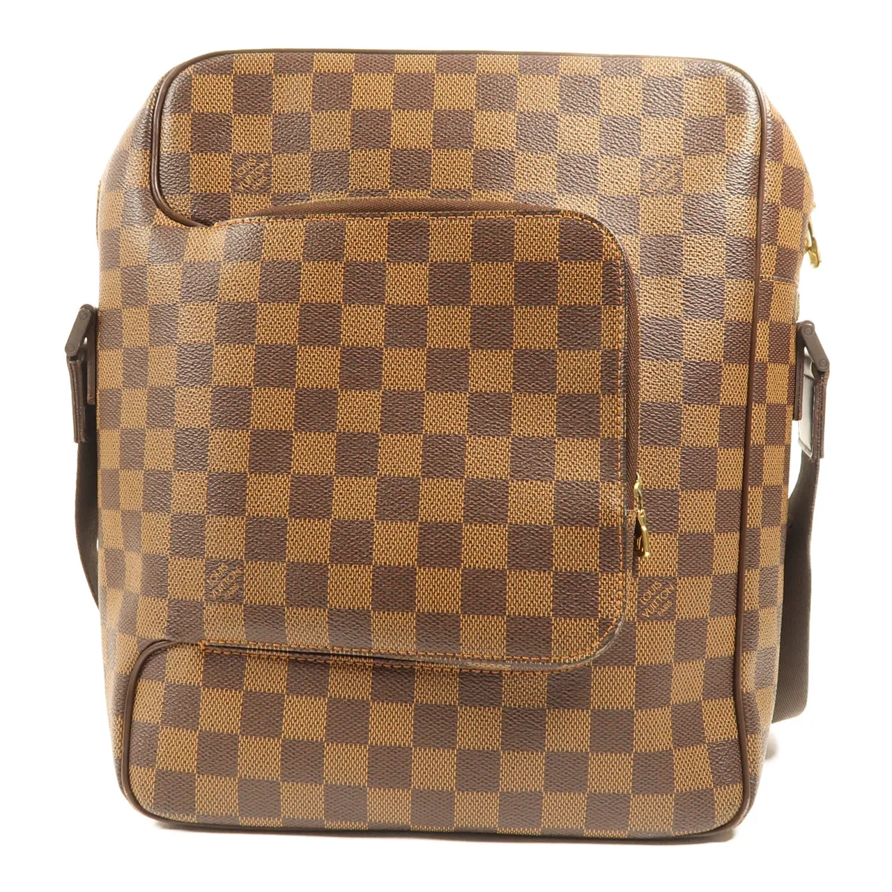 LOUIS VUITTON Olaf N41441 肩背包 塗層帆布 棕色 塗層帆布 中古品A - 縮圖 2