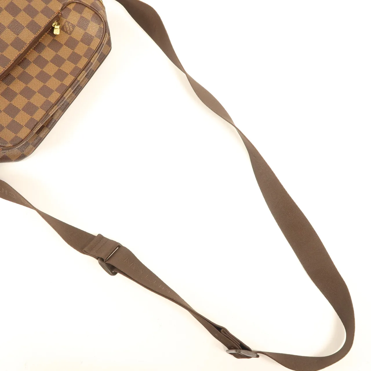 LOUIS VUITTON Olaf N41441 肩背包 塗層帆布 棕色 塗層帆布 中古品A - 縮圖 5