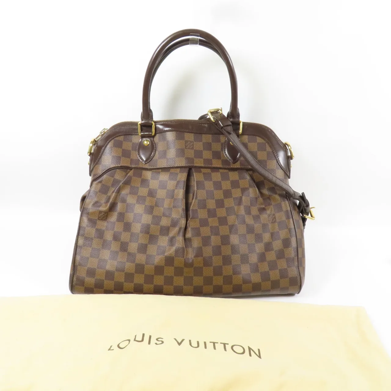 LOUIS VUITTON Trevi N51998 兩用包 塗層帆布 棕色 塗層帆布 中古品A - 縮圖 17