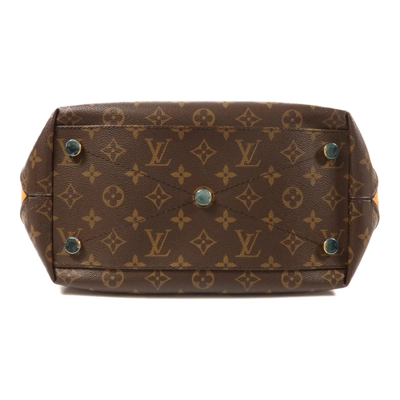 LOUIS VUITTON N91285 手提包 塗層帆布 棕色 / 黃色 塗層帆布 中古品B - 縮圖 4