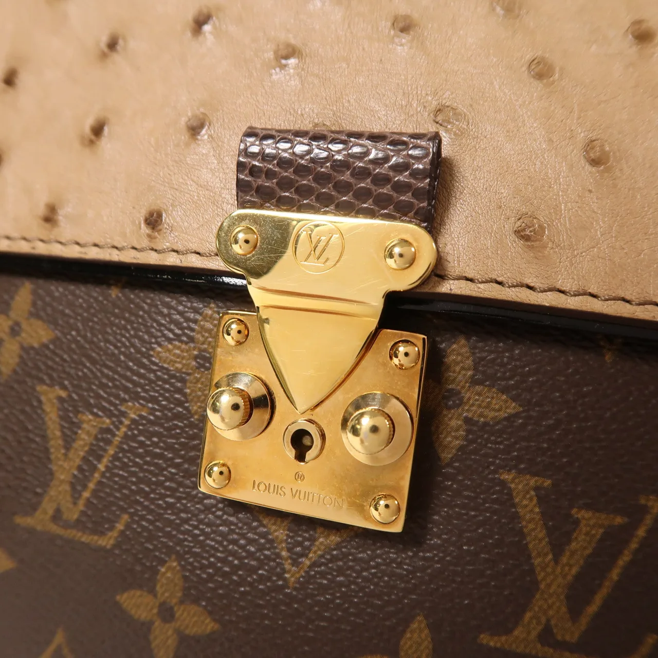 LOUIS VUITTON N91285 手提包 塗層帆布 棕色 / 黃色 塗層帆布 中古品B - 縮圖 9