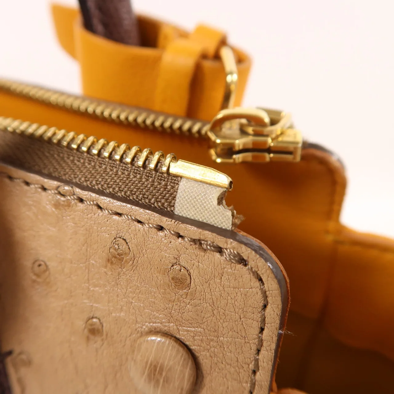 LOUIS VUITTON N91285 手提包 塗層帆布 棕色 / 黃色 塗層帆布 中古品B - 縮圖 15