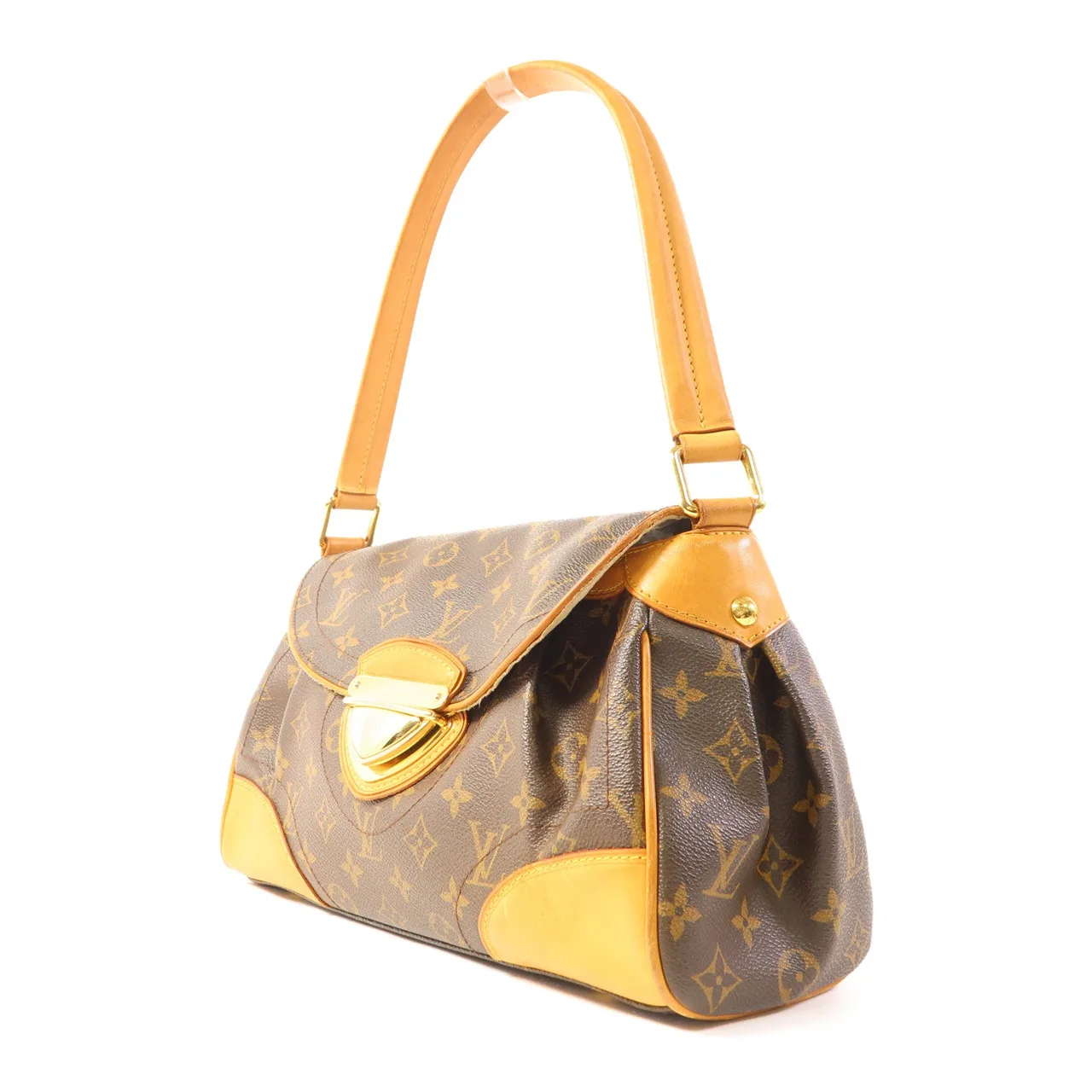 LOUIS VUITTON Beverly M40121 肩背包 塗層帆布 棕色 塗層帆布 中古品C - 縮圖 3