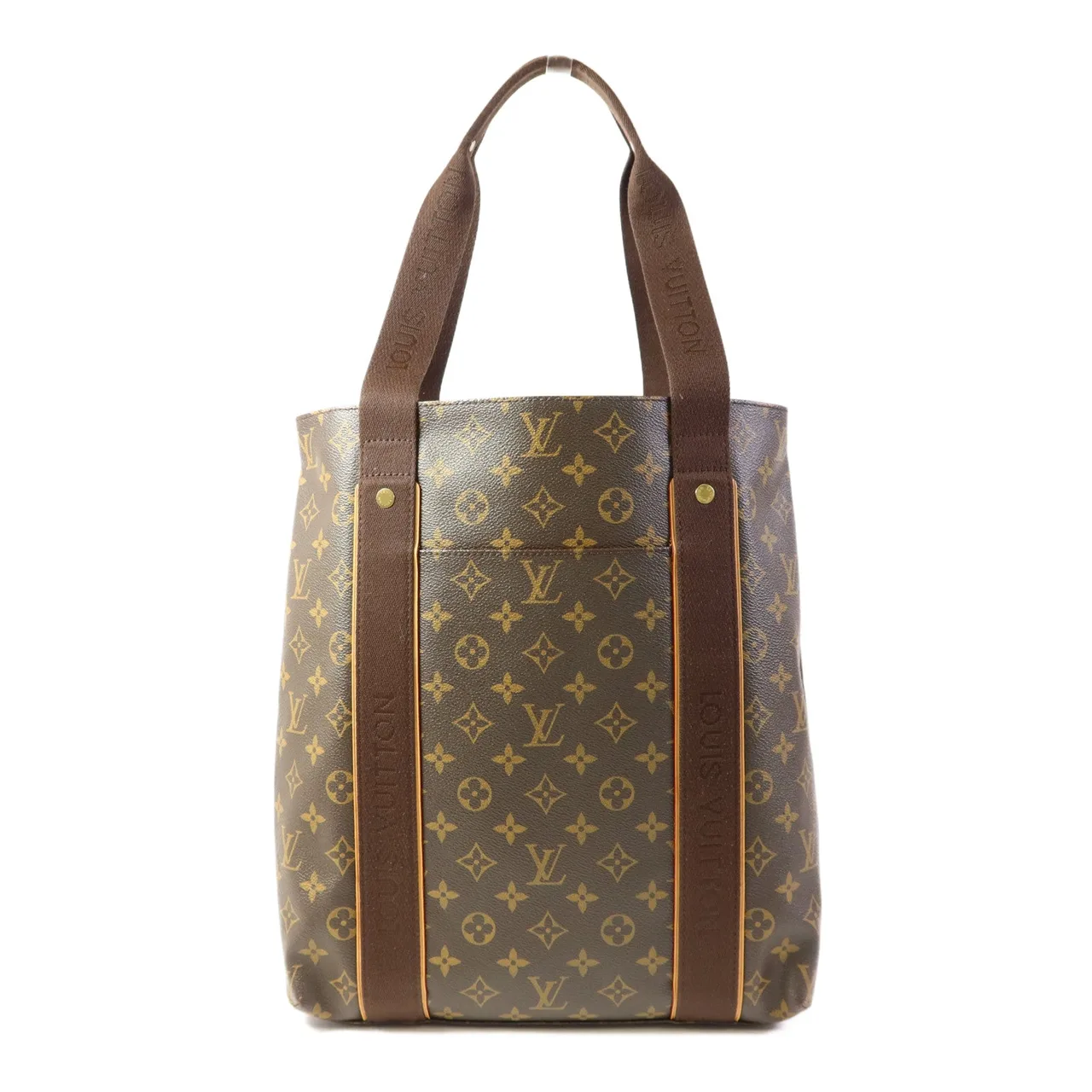 LOUIS VUITTON Cabas Beaubourg M53013 托特包 塗層帆布 棕色