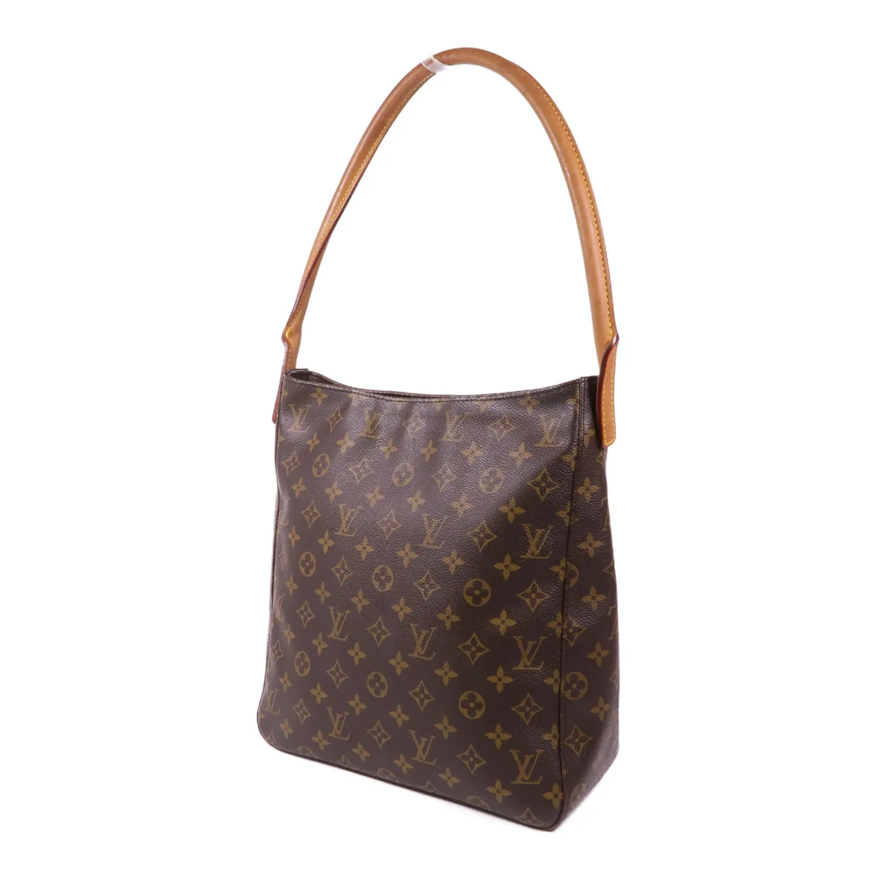 LOUIS VUITTON Loop M51145 肩背包 塗層帆布 棕色 塗層帆布 中古品B - 縮圖 3