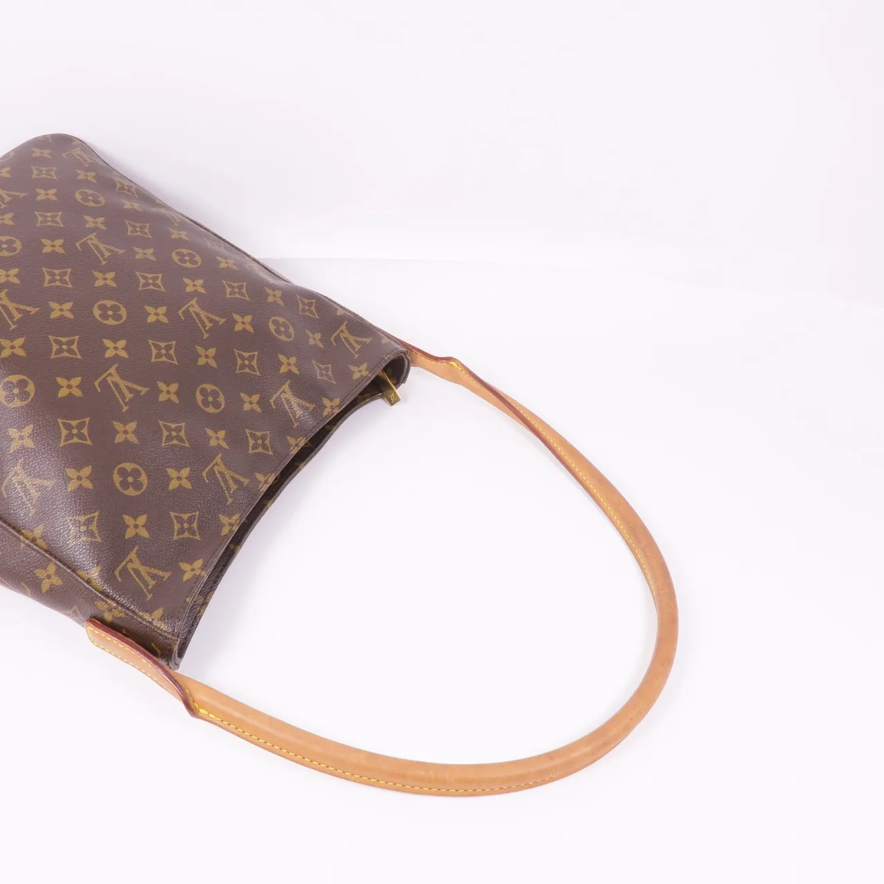 LOUIS VUITTON Loop M51145 肩背包 塗層帆布 棕色 塗層帆布 中古品B - 縮圖 5