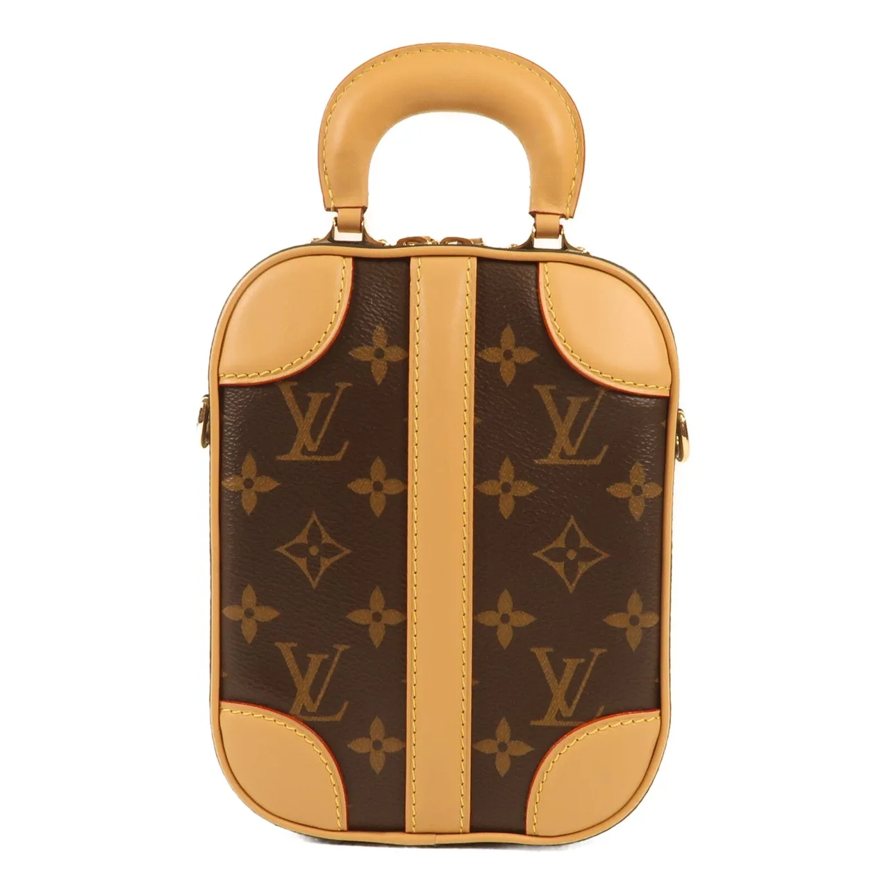 LOUIS VUITTON M68623 兩用包 塗層帆布 棕色 塗層帆布 中古品A - 縮圖 2