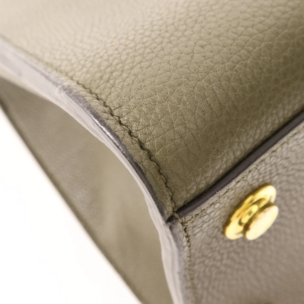 LOUIS VUITTON Steamer M54312 兩用包 牛皮 綠色 / 黑色 / Black/Green 牛皮 中古品B - 縮圖 12