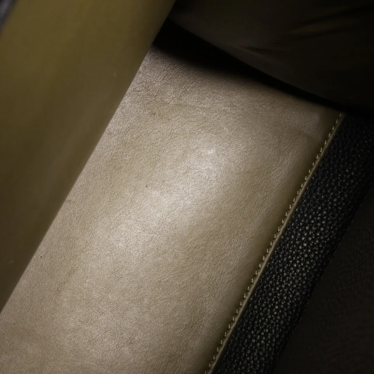 LOUIS VUITTON Steamer M54312 兩用包 牛皮 綠色 / 黑色 / Black/Green 牛皮 中古品B - 縮圖 13