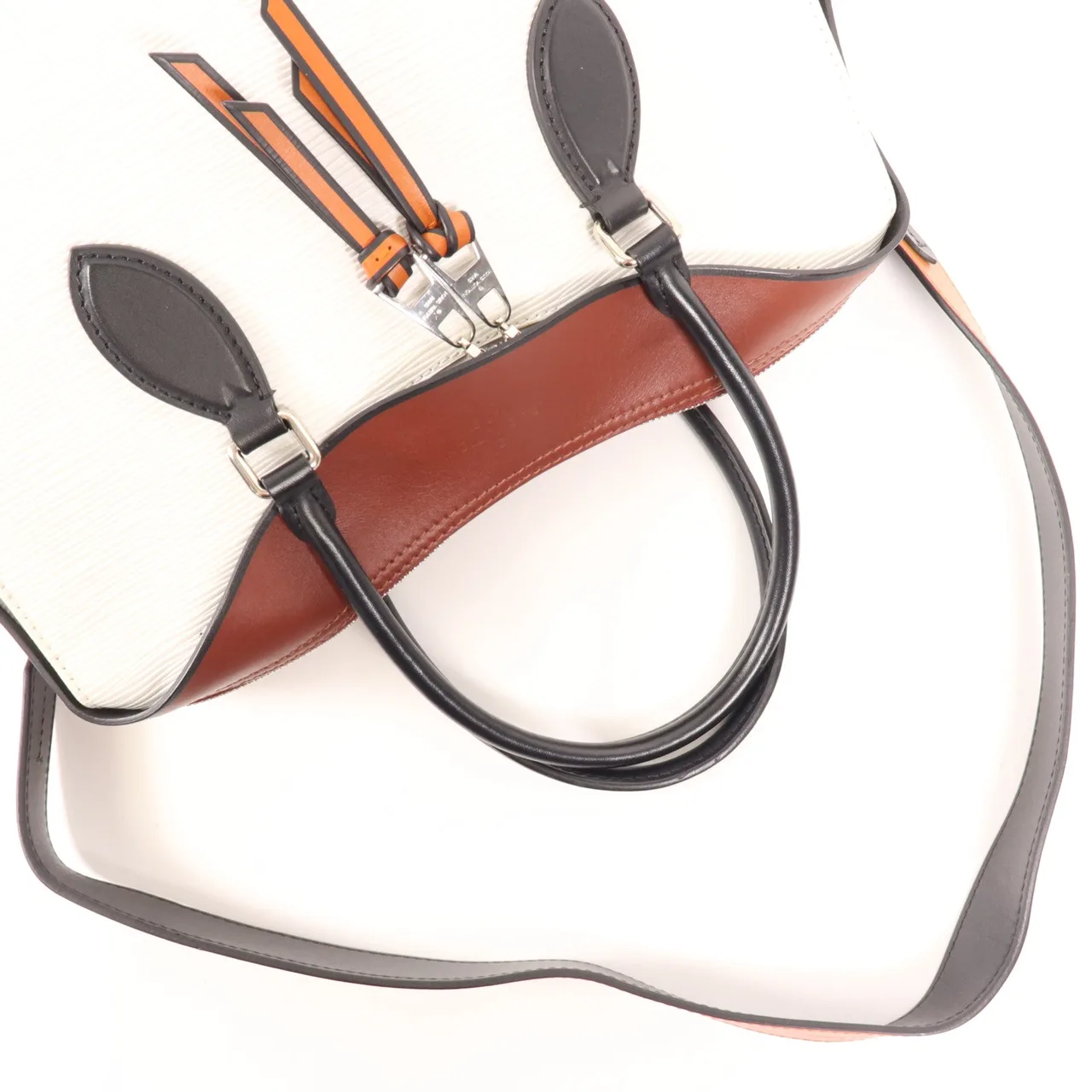 LOUIS VUITTON Tuileries M53443 兩用包 牛皮 白色 / 紅色 / Red/White 牛皮 中古品B - 縮圖 8