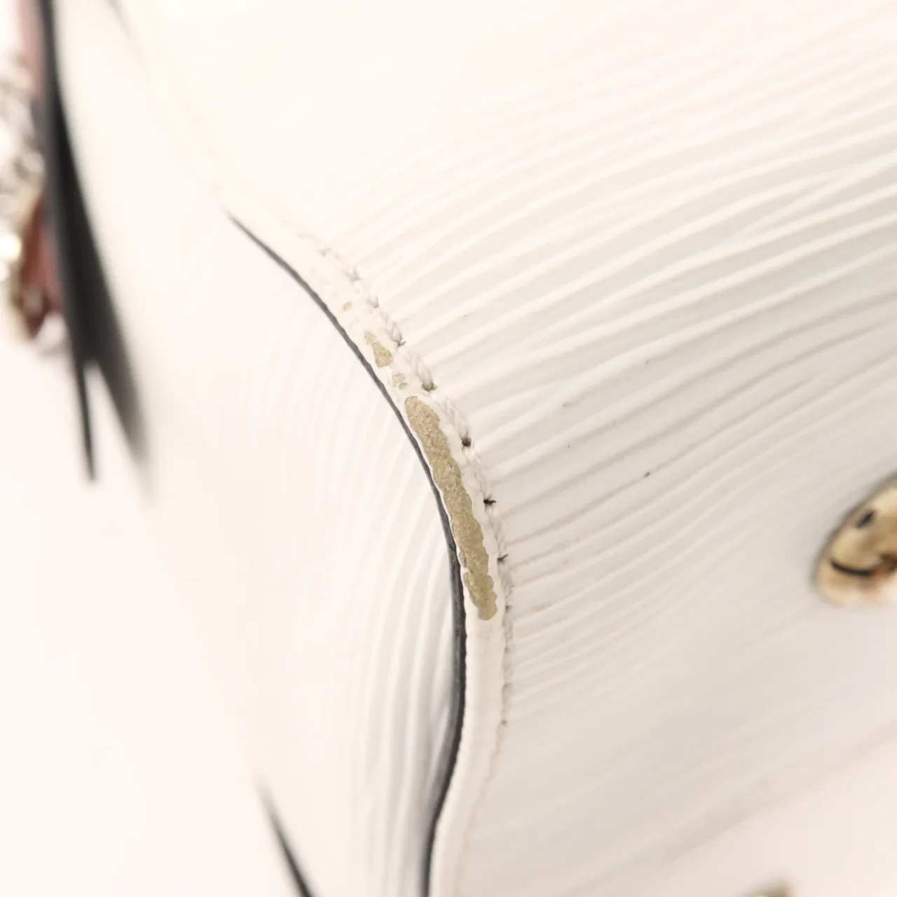 LOUIS VUITTON Tuileries M53443 兩用包 牛皮 白色 / 紅色 / Red/White 牛皮 中古品B - 縮圖 10