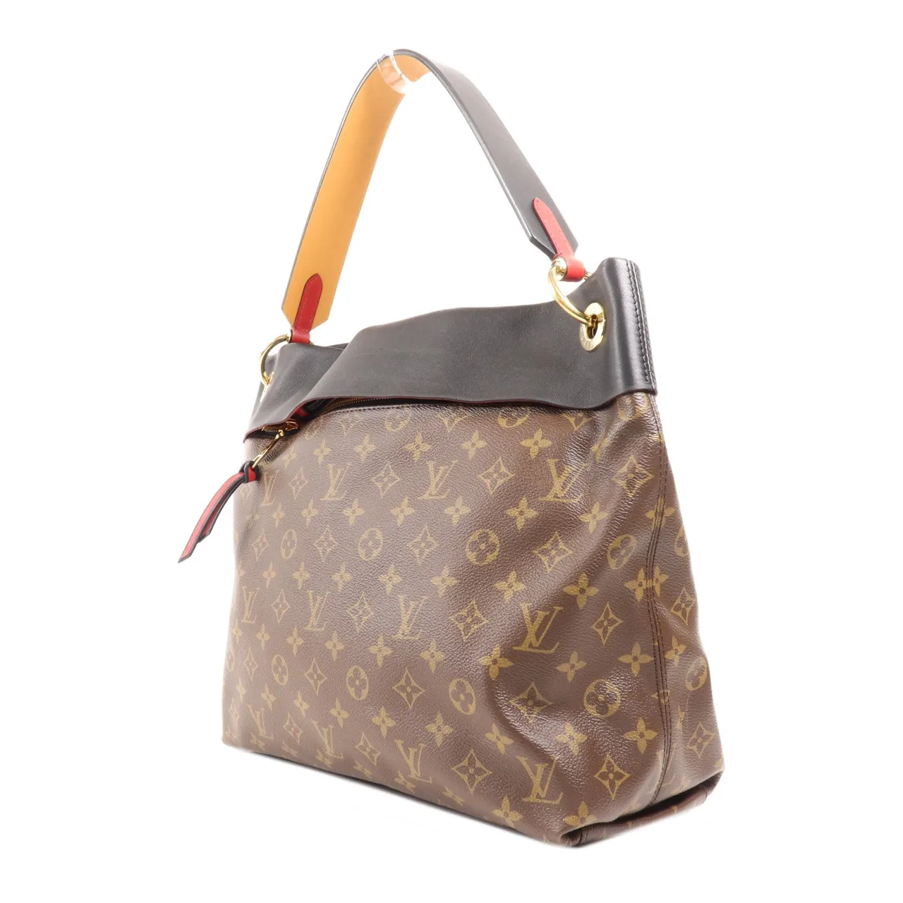 LOUIS VUITTON Tuileries M43154 肩背包 塗層帆布 棕色 / 黑色 塗層帆布 中古品A - 縮圖 3