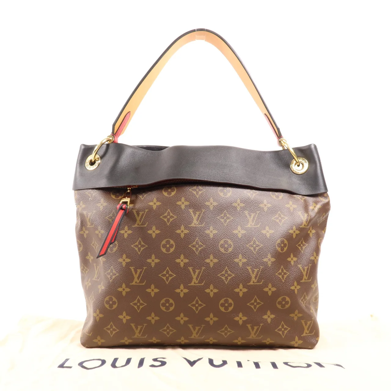 LOUIS VUITTON Tuileries M43154 肩背包 塗層帆布 棕色 / 黑色 塗層帆布 中古品A - 縮圖 9
