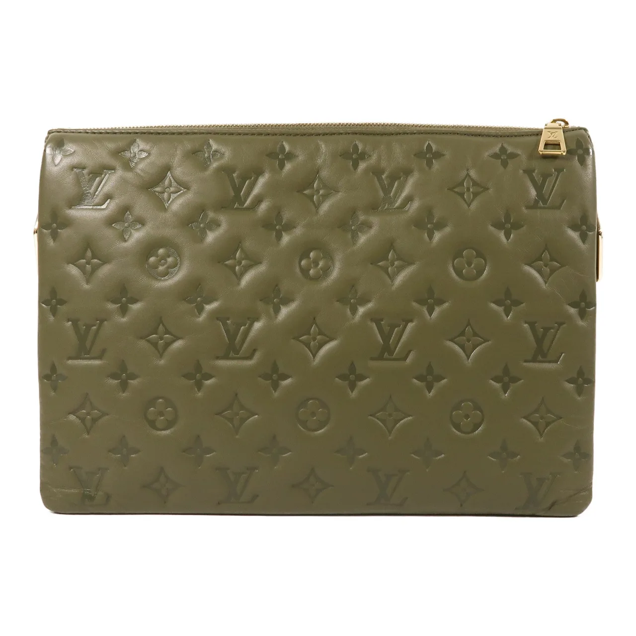 LOUIS VUITTON Coussin M21281 肩背包 羊皮 綠色 / Khaki 羊皮 中古品B - 縮圖 2