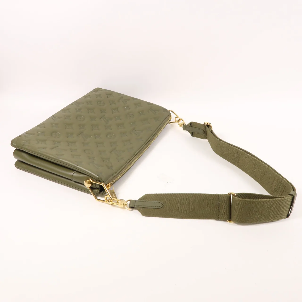 LOUIS VUITTON Coussin M21281 肩背包 羊皮 綠色 / Khaki 羊皮 中古品B - 縮圖 7