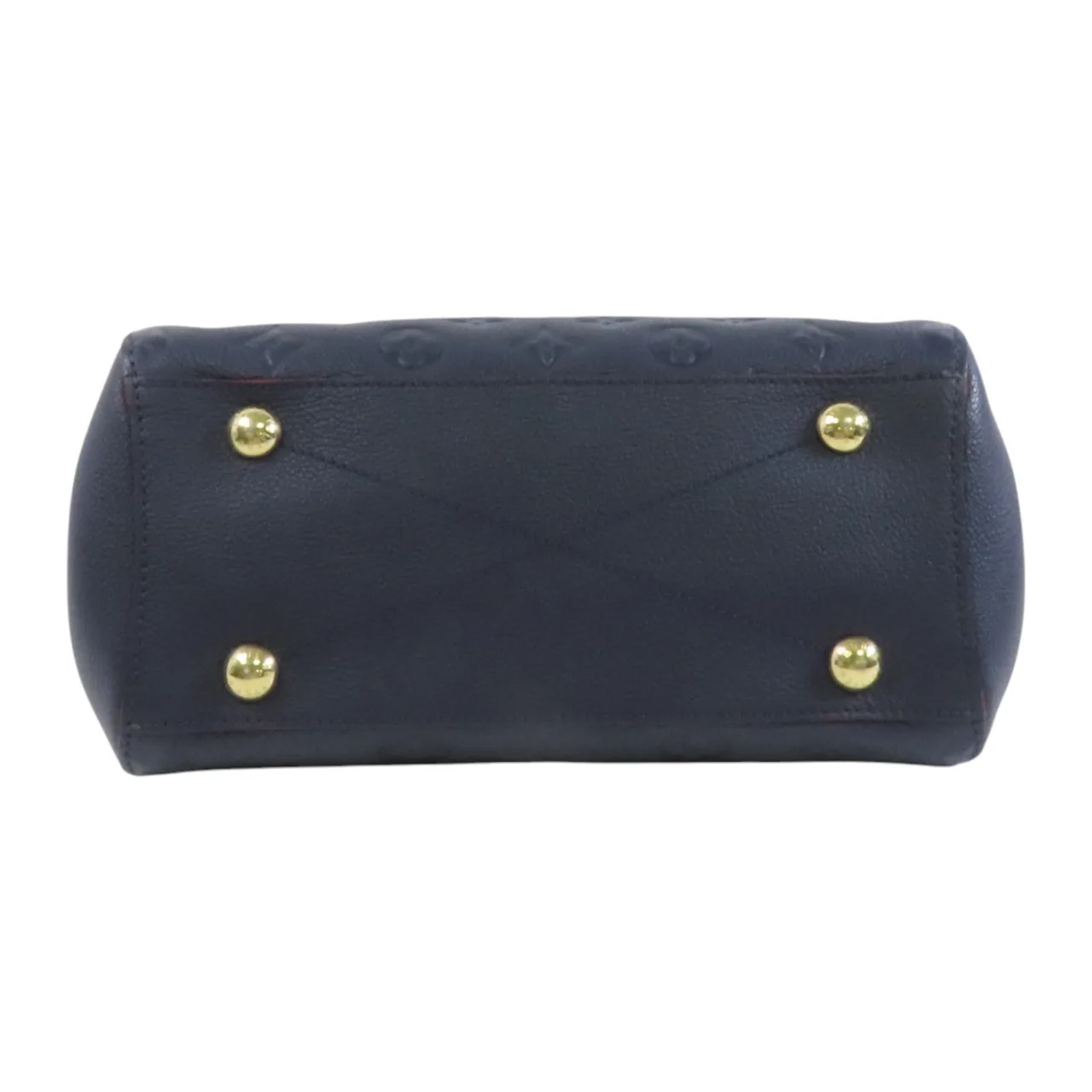 LOUIS VUITTON Montaigne M42747 手提包 牛皮 海軍藍 / 紅色 / Navy 牛皮 中古品B - 縮圖 4