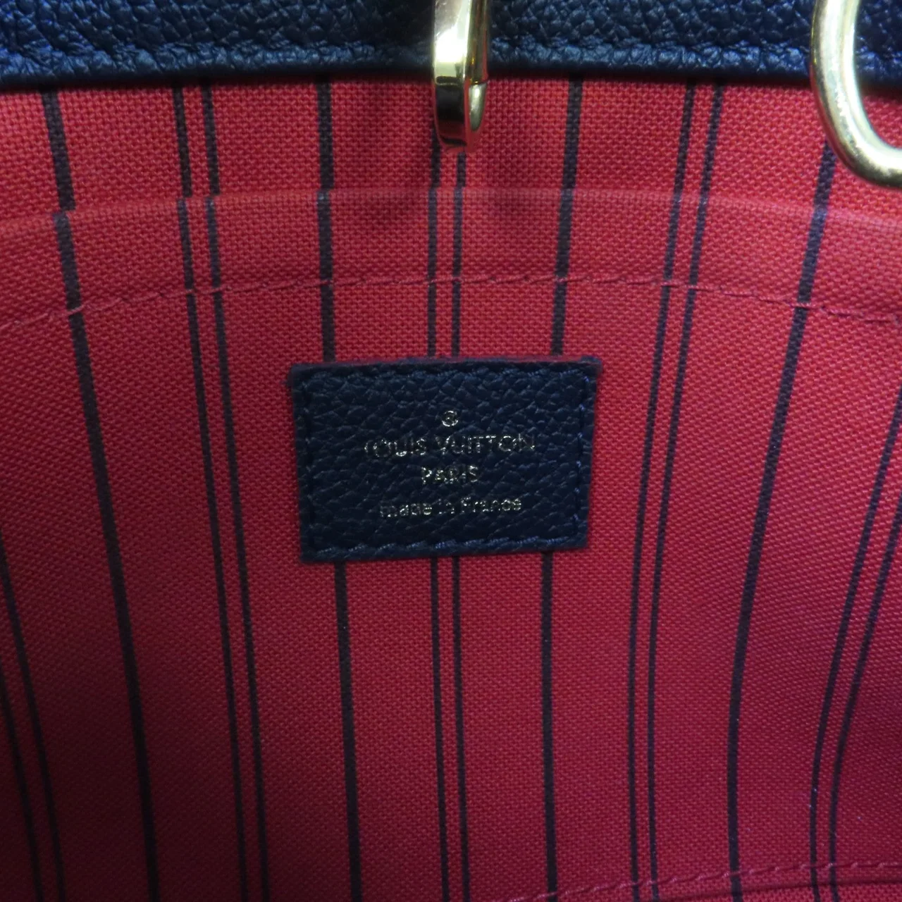 LOUIS VUITTON Montaigne M42747 手提包 牛皮 海軍藍 / 紅色 / Navy 牛皮 中古品B - 縮圖 6