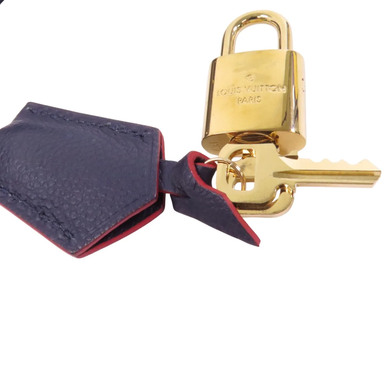 LOUIS VUITTON Montaigne M42747 手提包 牛皮 海軍藍 / 紅色 / Navy 牛皮 中古品B - 縮圖 10