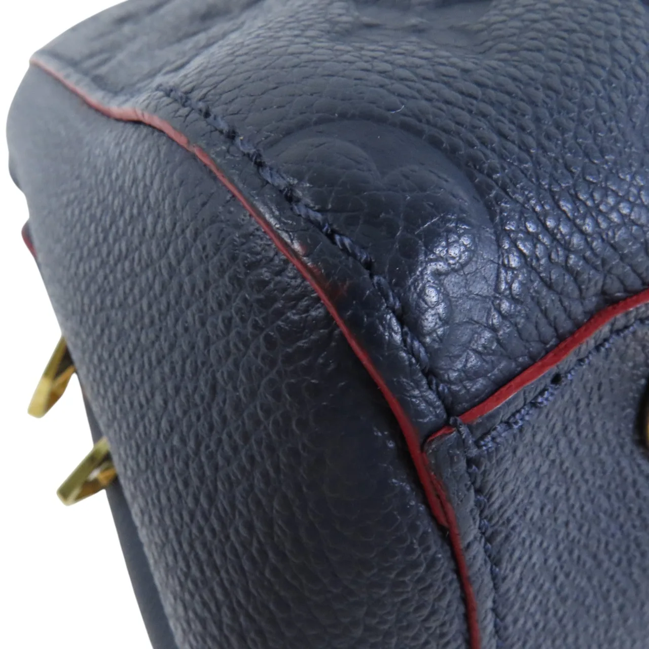 LOUIS VUITTON Montaigne M42747 手提包 牛皮 海軍藍 / 紅色 / Navy 牛皮 中古品B - 縮圖 11