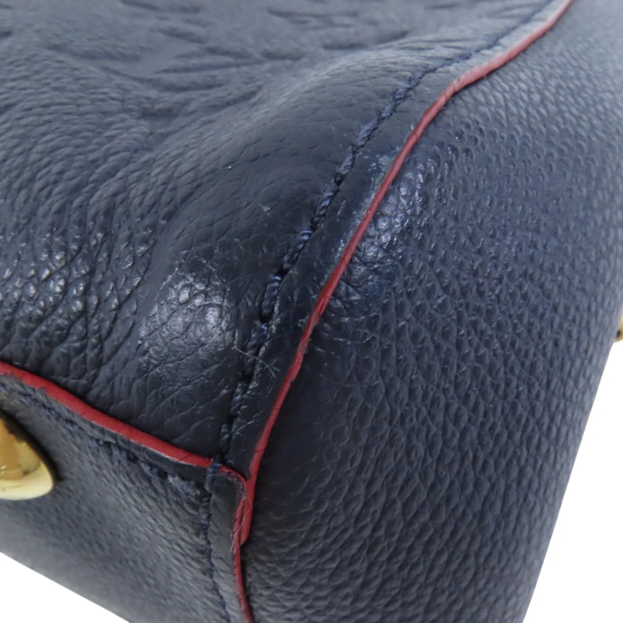 LOUIS VUITTON Montaigne M42747 手提包 牛皮 海軍藍 / 紅色 / Navy 牛皮 中古品B - 縮圖 14