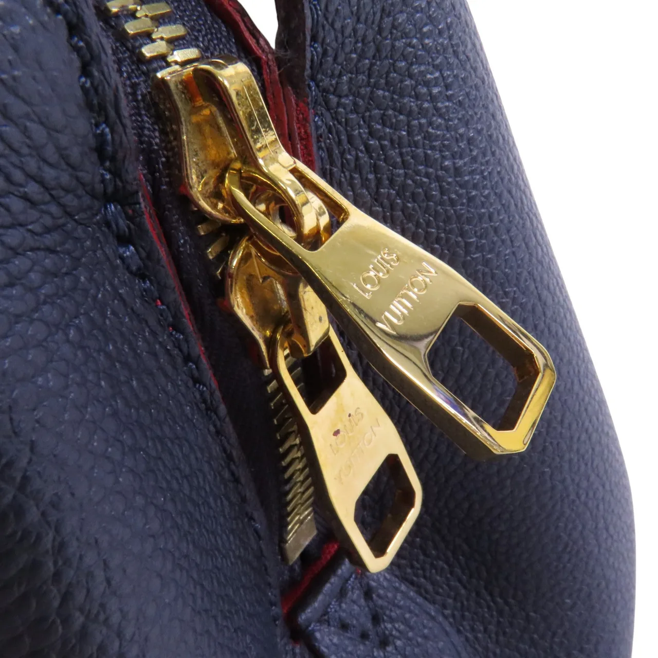 LOUIS VUITTON Montaigne M42747 手提包 牛皮 海軍藍 / 紅色 / Navy 牛皮 中古品B - 縮圖 15