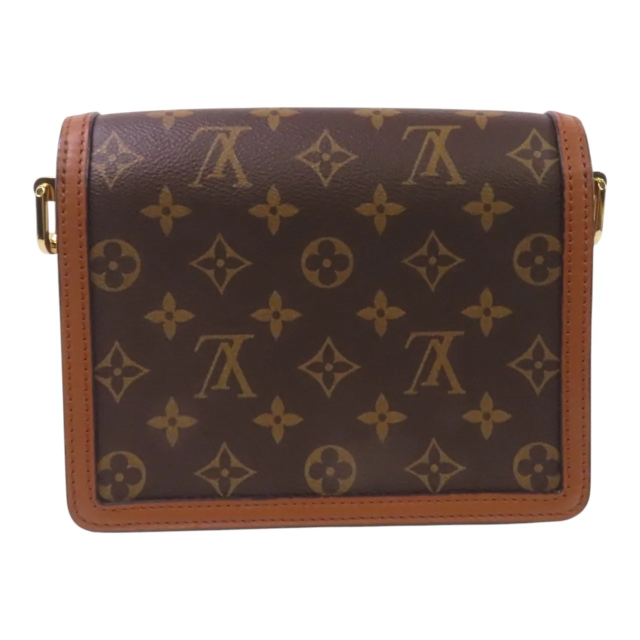 LOUIS VUITTON Mini Dauphine M45959 肩背包 塗層帆布 棕色 塗層帆布 中古品A - 縮圖 2