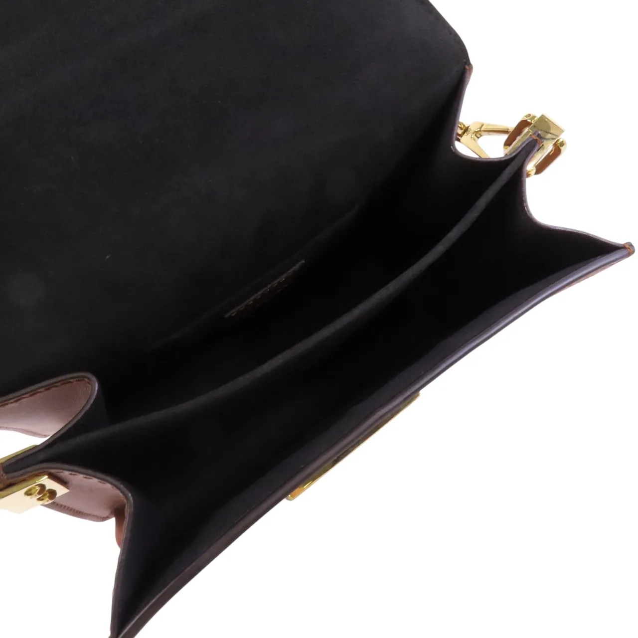 LOUIS VUITTON Mini Dauphine M45959 肩背包 塗層帆布 棕色 塗層帆布 中古品A - 縮圖 5