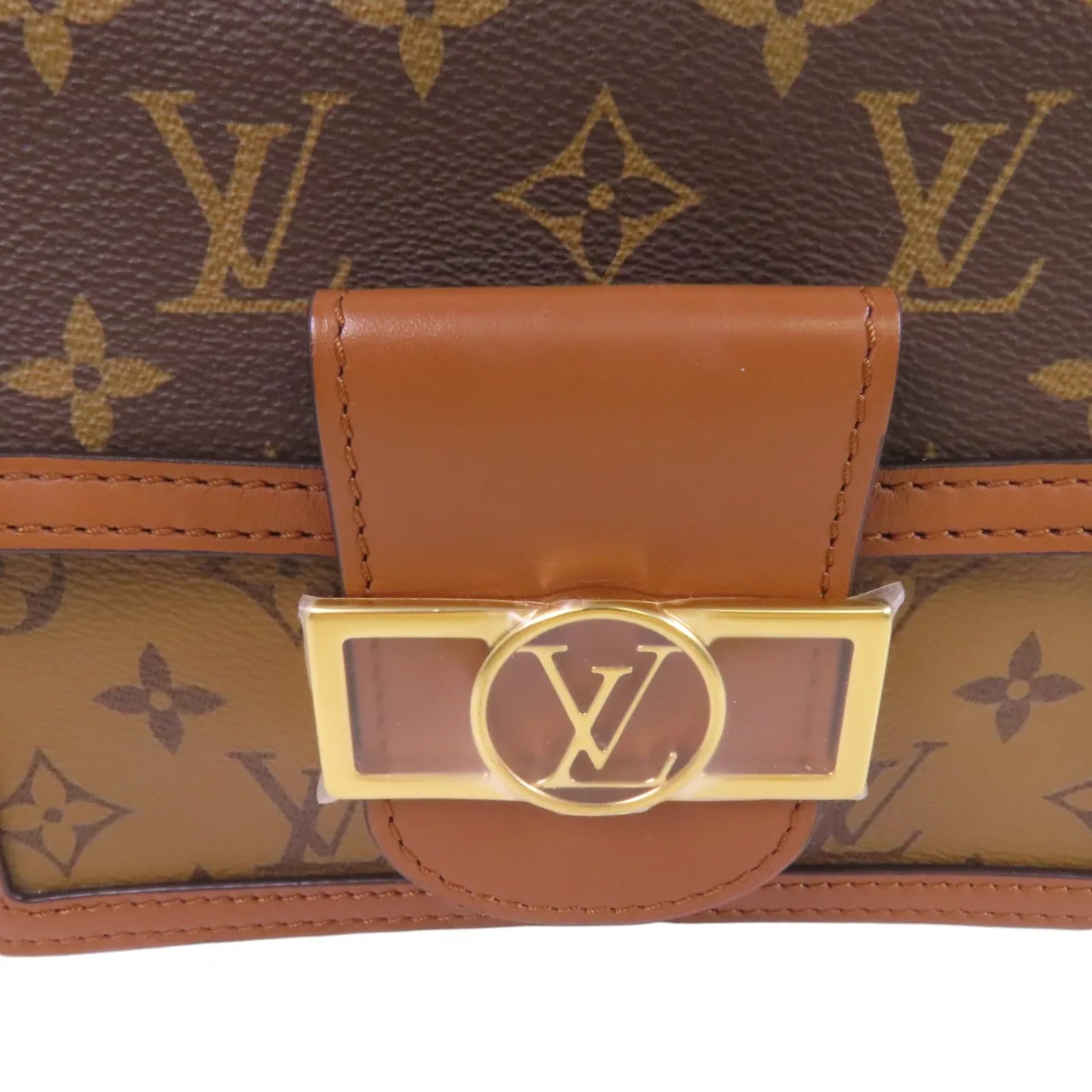 LOUIS VUITTON Mini Dauphine M45959 肩背包 塗層帆布 棕色 塗層帆布 中古品A - 縮圖 8