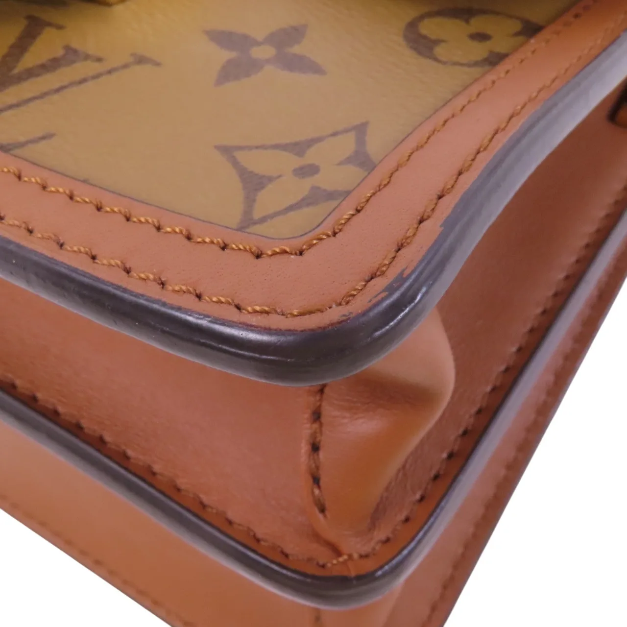 LOUIS VUITTON Mini Dauphine M45959 肩背包 塗層帆布 棕色 塗層帆布 中古品A - 縮圖 12